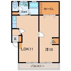 西尾駅 徒歩10分 2階の物件間取画像